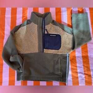 Columbia Lodge Sherpa Fleece Pullover size SMALL NWOT